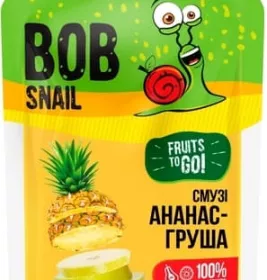 *Пюре Улитка Боб смузи Ананас-груша-яблоко 120г (пауч)
