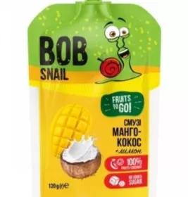 *Пюре Равлик Боб смузі Манго-кокос 120г (пауч)