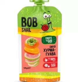 *Пюре Улитка Боб смузи Хурма-гуава 120г (пауч)