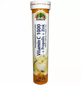 *Вітаміни Sunlife Vit.C 1000+Propolis+Zink табл. шип. №20
