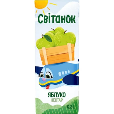 *Сік Світанок Яблуко ТП 0,2л