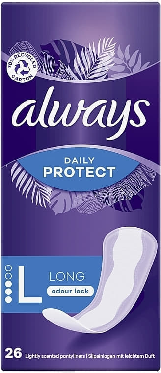 *Прокладки Always Daily ежедневные Protect Long ароматиз №26 *Прокладки Always Daily ежедневные Protect Long ароматиз №26