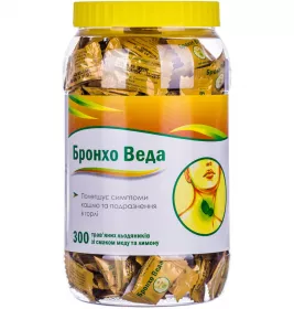 *Бронхо Веда льодяники мед-лимон №300