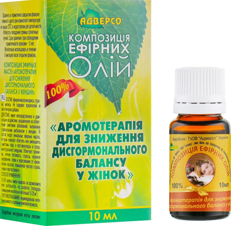 *Олія Адверсо ароматерапія д/зниження дисгормон. балансу 10мл