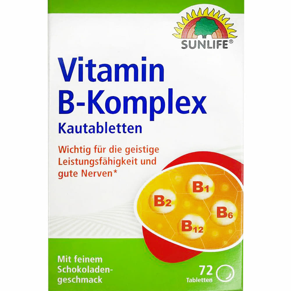 *Витамины Sunlife Vitamin B-Komplex табл. жев. №72 *Витамины Sunlife Vitamin B-Komplex табл. жев. №72