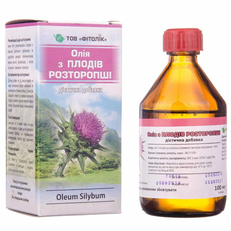 *Масло семян расторопши Фитолик фл. 100мл *Масло семян расторопши Фитолик фл. 100мл