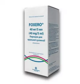 Фоксеро пор. д/ор. сусп. 40мг/5мл флак. 100мл