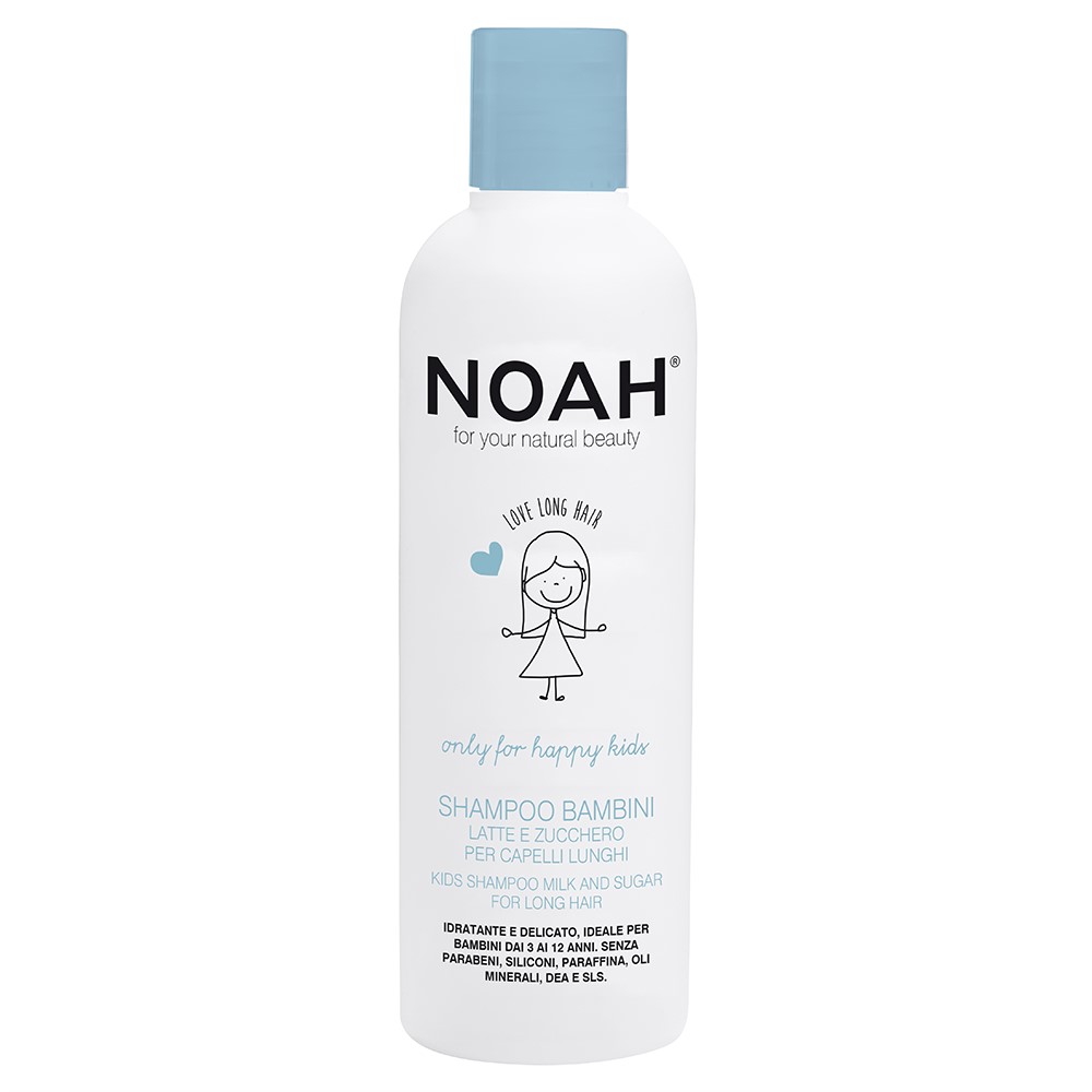 NOAH Kids Milk and Sugar Шампунь для детей с миндалем для длинных волос 250мл NOAH Kids Milk and Sugar Шампунь для детей с миндалем для длинных волос 250мл