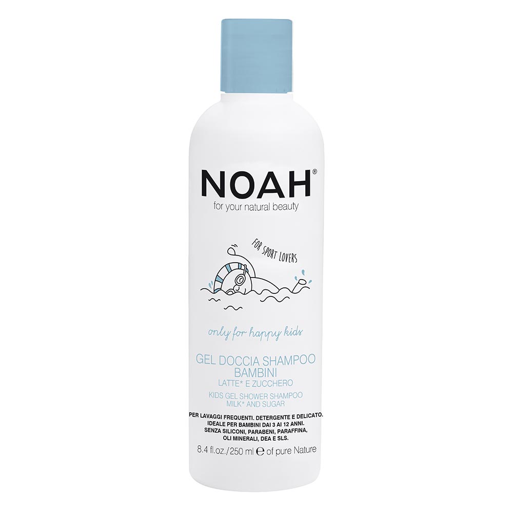 NOAH Kids Milk and Sugar Гель-шампунь для детей с миндалем 250мл NOAH Kids Milk and Sugar Гель-шампунь для детей с миндалем 250мл