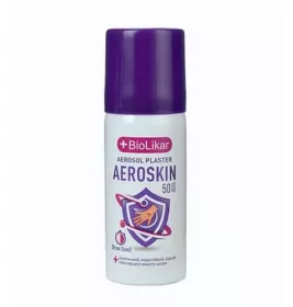 *Лейкопластырь Biolikar Aeroskin жидкий аэроз. водостойкий спрей 50мл