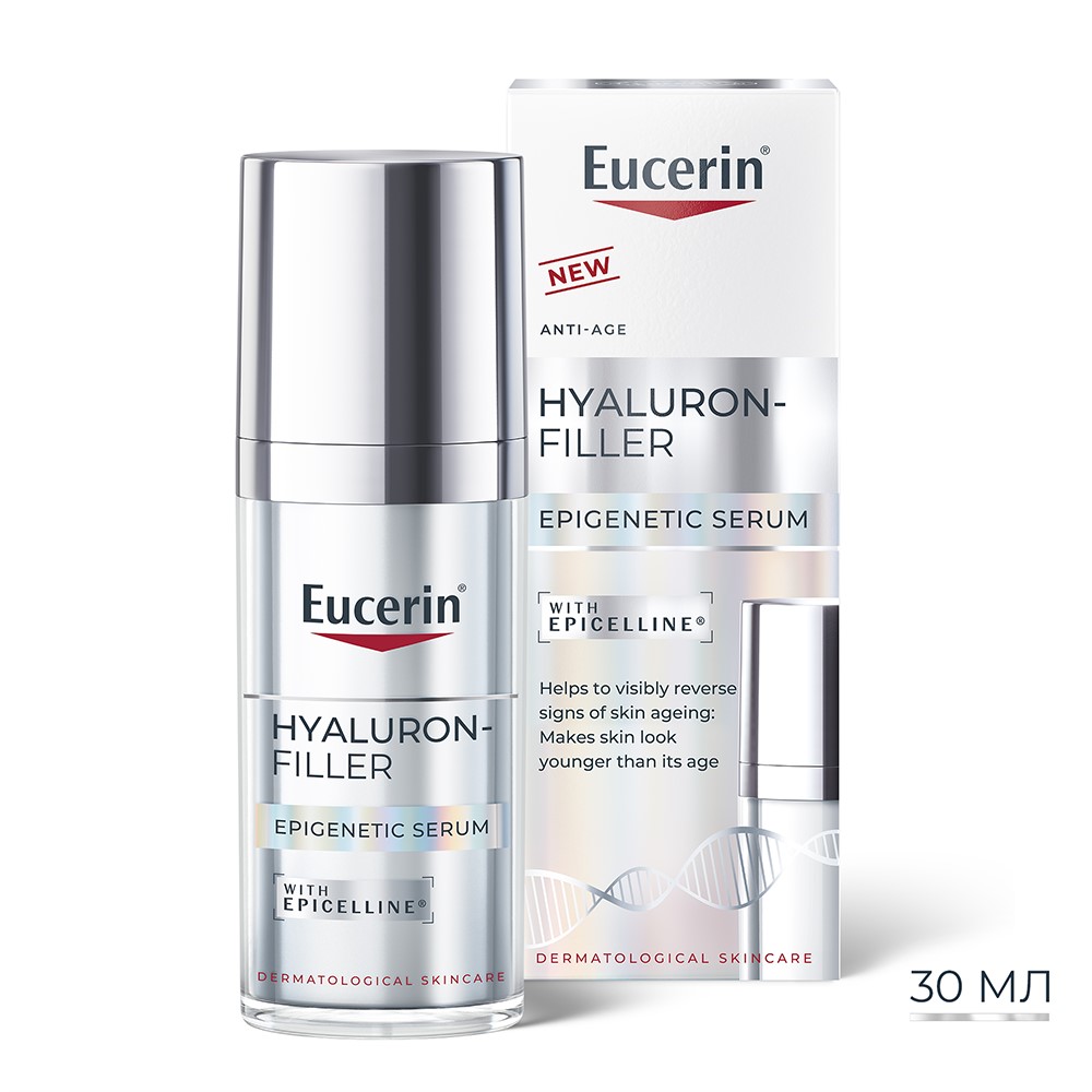 Сироватка Eucerin 99122 Гиалурон-Филлер Епігенетична антивікова для всіх типів шкіри 30мл