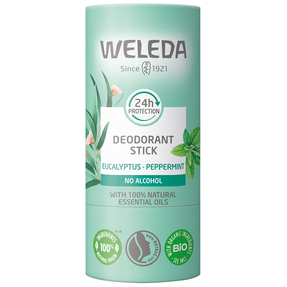 Дезодорант-стик Weleda Эвкалипт-Мята перечная 50г Дезодорант-стик Weleda Эвкалипт-Мята перечная 50г