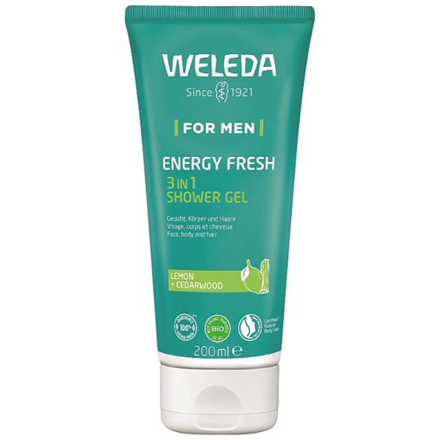 Гель Weleda для душа Энерджи 3 в 1 для мужчин 200мл Гель Weleda для душа Энерджи 3 в 1 для мужчин 200мл