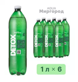 Вода DETOX минеральная сильногазированная 1 л
