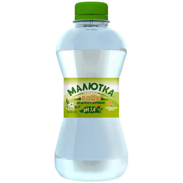 Вода Малютка Premium питна 0,33л