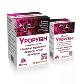 *Урорубін пор. д/орал. р-ну саше №15
