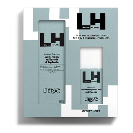 *Набір Lierac Ом Глобальний антивіковий флюїд 50мл + дезодорант 50мл