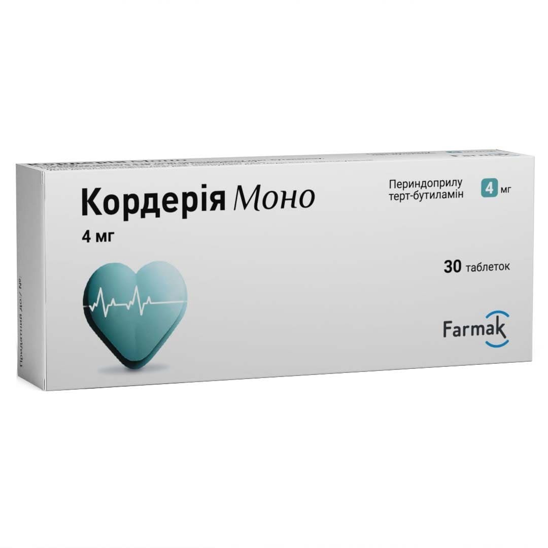 Кордерия моно табл. 4мг №30 (10*3) Кордерия моно табл. 4мг №30 (10*3)
