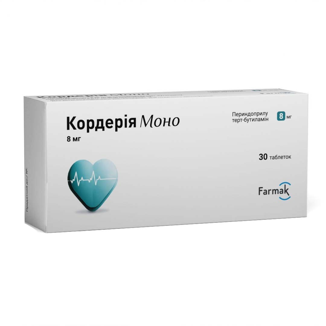 Кордерия моно табл. 8мг №30 (10*3) Кордерия моно табл. 8мг №30 (10*3)