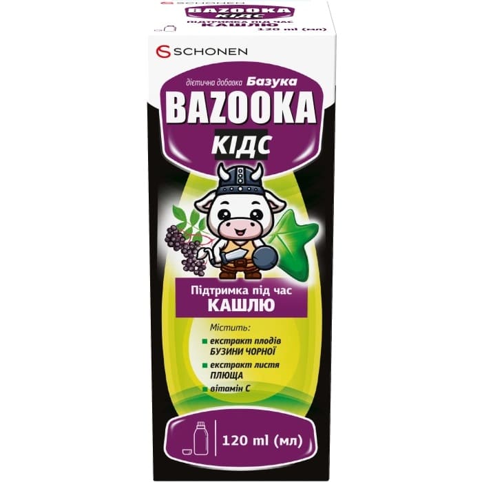 *Базука Кидс эликсир флак.120мл *Базука Кидс эликсир флак.120мл