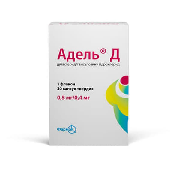 Адель Д капс. 0,5мг/0,4мг флак. №30