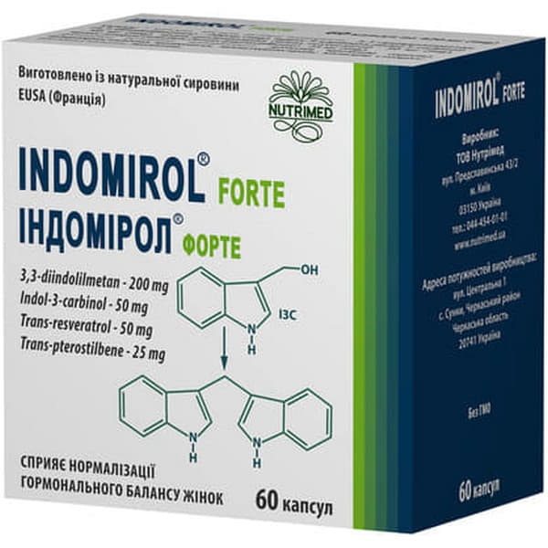 *Індомірол форте капс. №60