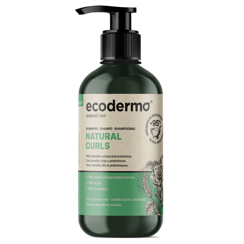 Шампунь Ecoderma д/натур. локонов с экстр.пшеницы и камелии 500мл