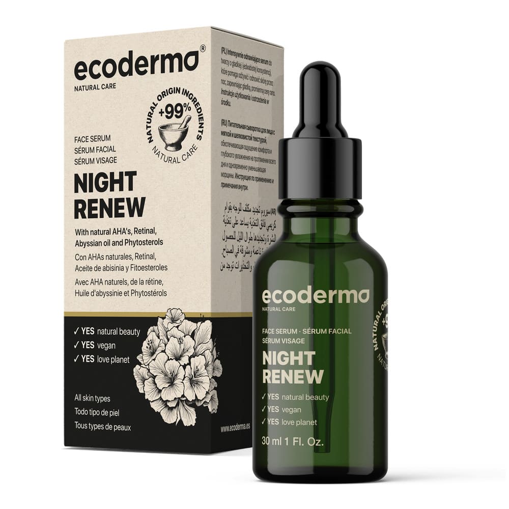 Сироватка Ecoderma ніч.д/інтенс.відновл.з натур.АНА,ретиналем,абіс.олією та фітостеролами 30мл