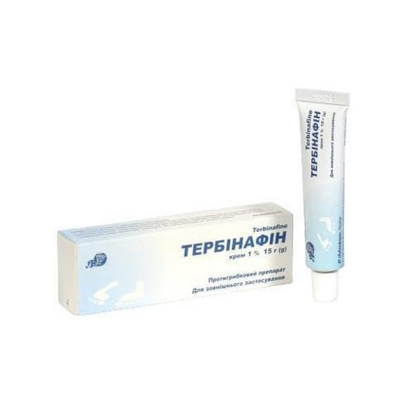 *Тербінафін крем 1% туба 15г Лубнифарм