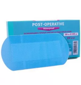 *Пластир Milplast Post-operative Waterproof п/опер. водост.осн. 10*20см №1