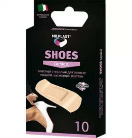 *Лейкопластырь Milplast SHOES Comfort от мозолей которые натерла обувь стер. №10