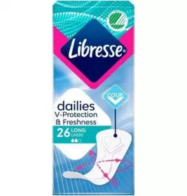 *Прокладки ежедневные Libresse Dailies Fresh Long №26