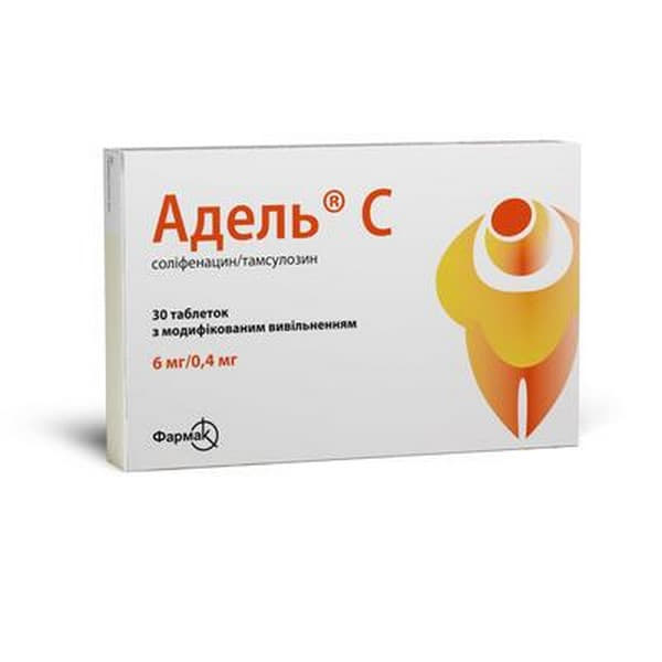 Адель С табл. з модиф. вив. 6мг/0.4мг №30 (15*2)