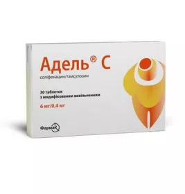 Адель С табл. з модиф. вив. 6мг/0.4мг №30 (15*2)