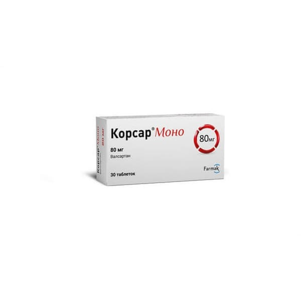 Корсар моно табл. п/пл. об. 80мг №30 (10*3)