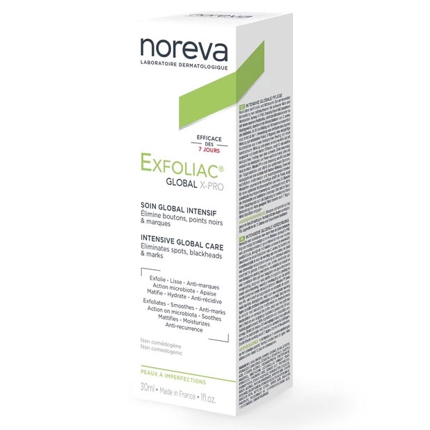 Крем Noreva Exfoliac Global X-Pro для лица 30мл