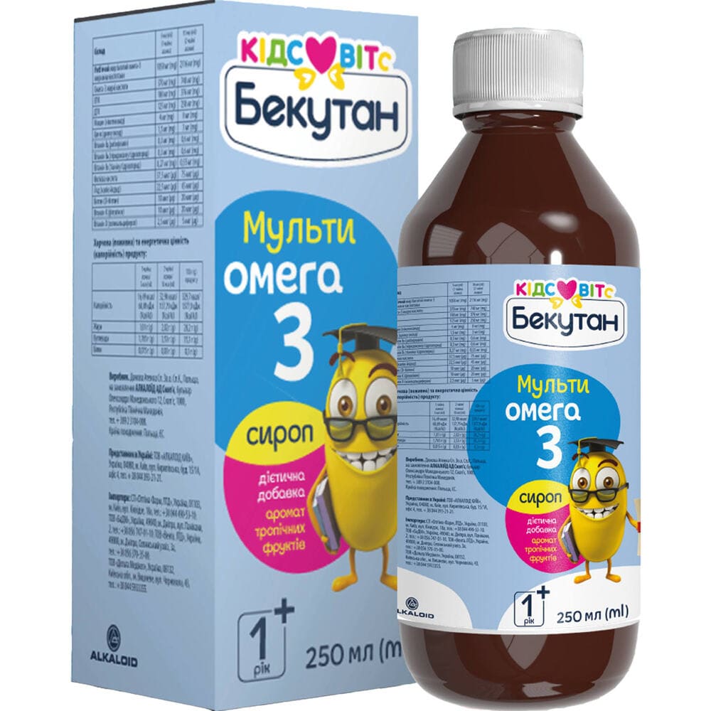 Бекутан Кідс Вітс МультиОмега-3 сироп флак. 250мл