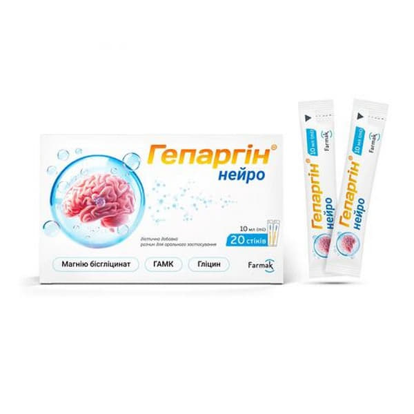Гепаргін Нейро р-н для перор. заст. 10мл стик №20