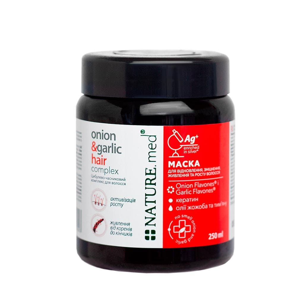 Маска Nature.med.Цибулево-часниковий комплекс для волосся 250мл