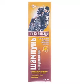 *Шампунь Кінська сила для росту та зміцнення волосся з кератином 250 мл