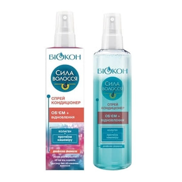 *Спрей-кондиціонер Біокон Об'єм + відновлення 180мл