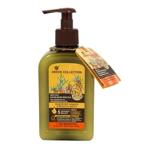 *Бальзам-маска Green Collection захист та яскравість кольору 290мл