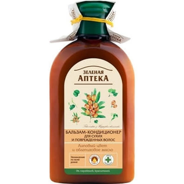 *Зелена Аптека бальзам-кондиціонер Липовий цвіт обліпихова олія 300мл