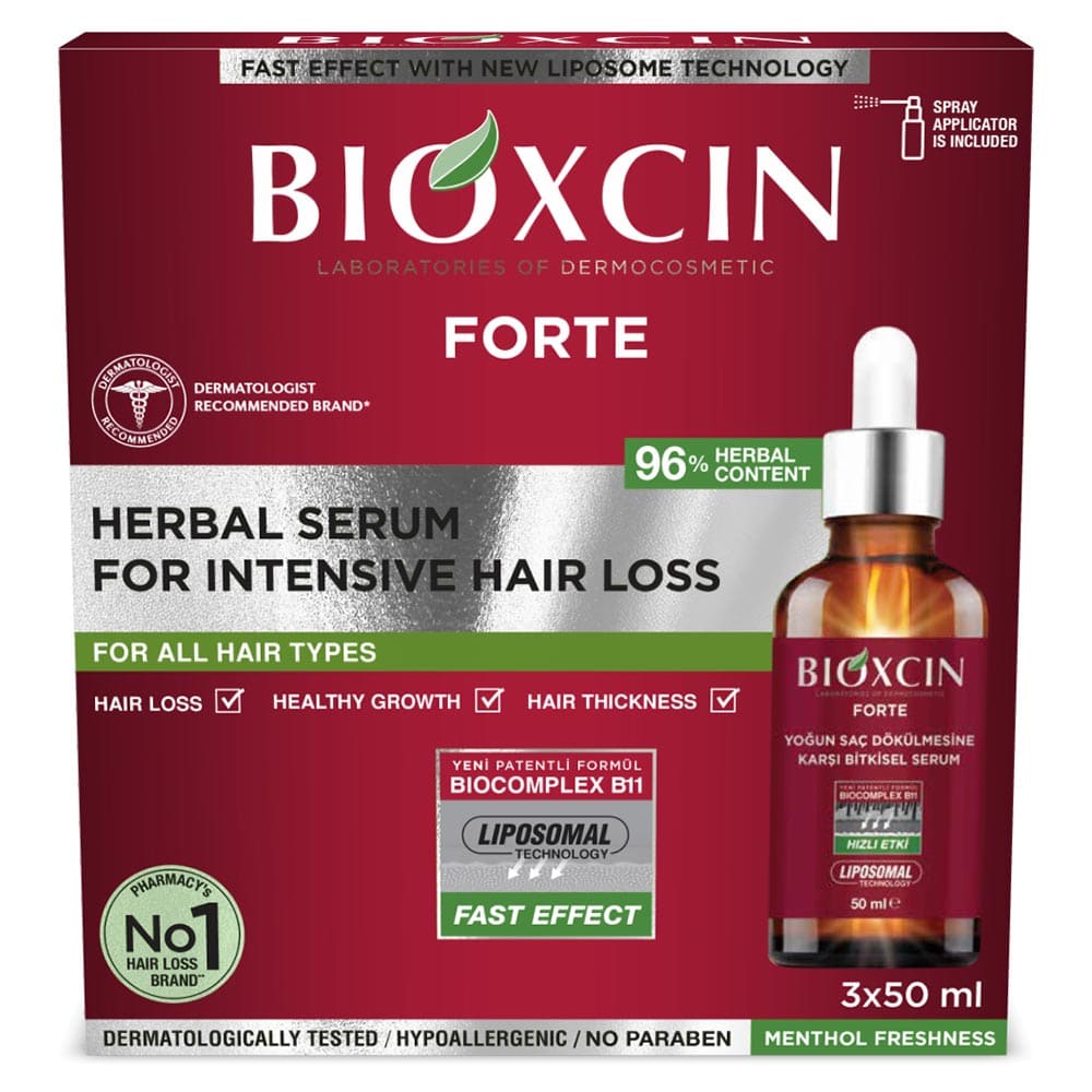 Сыворотка для волос Биоксин Форте против выпадения волос 50мл*3