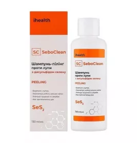 *Шампунь-пилинг Ihealth SeboClean Peeling против перхоти с дисульфидом селена 150 мл