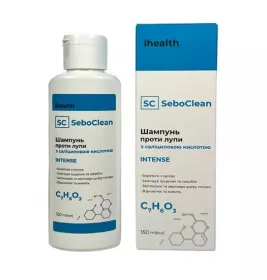 *Шампунь Ihealth SeboClean Intense проти лупи із саліциловою кислотою 150 мл