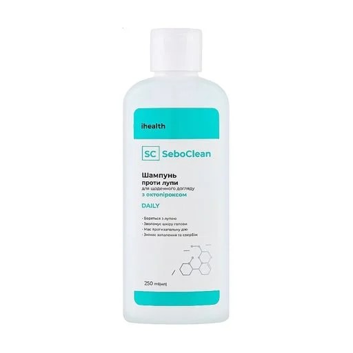 *Шампунь Ihealth SeboClean Daily против перхоти с октопироксом 250 мл *Шампунь Ihealth SeboClean Daily против перхоти с октопироксом 250 мл
