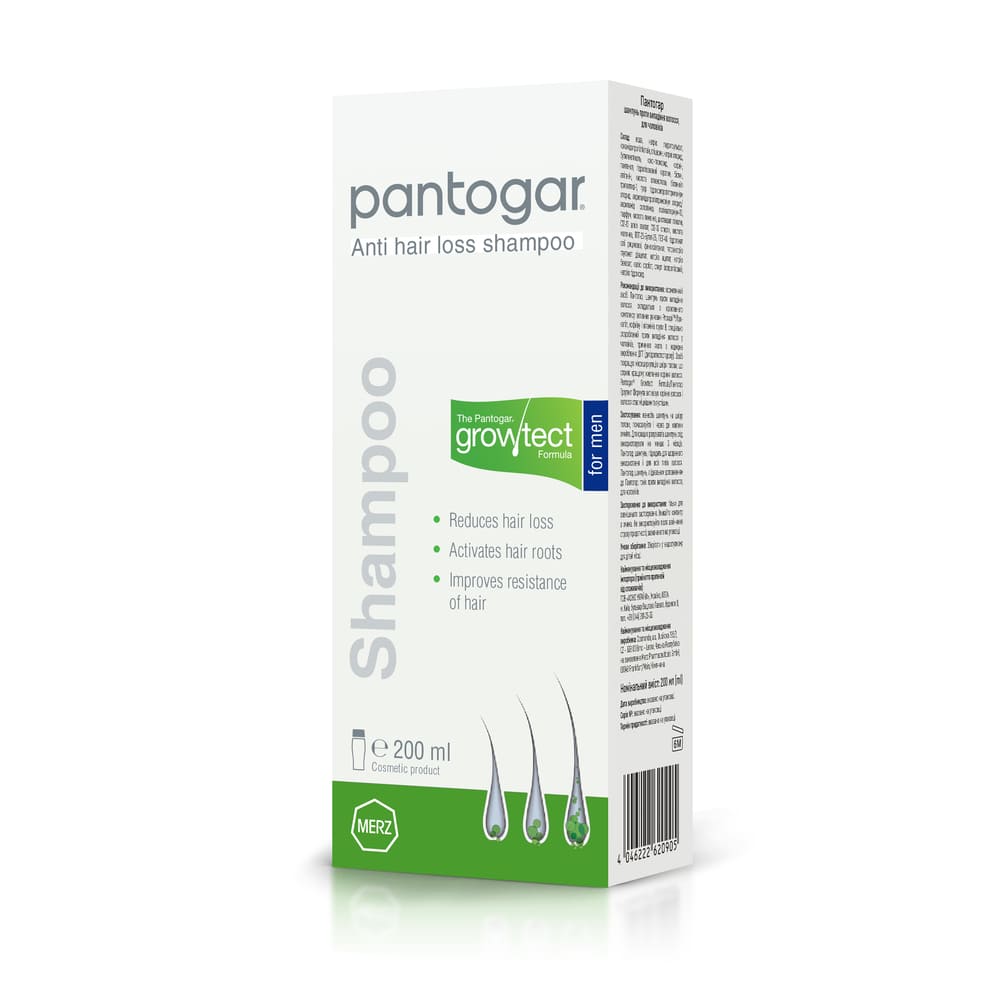 Шампунь Пантогар проти випадіння волосся для чоловіків 200мл