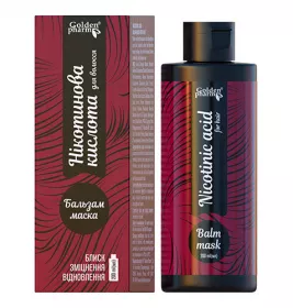 *Бальзам-маска для волосся Нікотинова к-та 200мл Голден-фарм