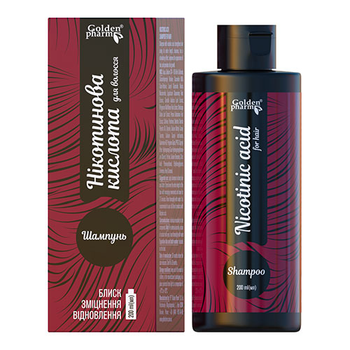 *Шампунь для волосся Нікотинова кислота 200мл
